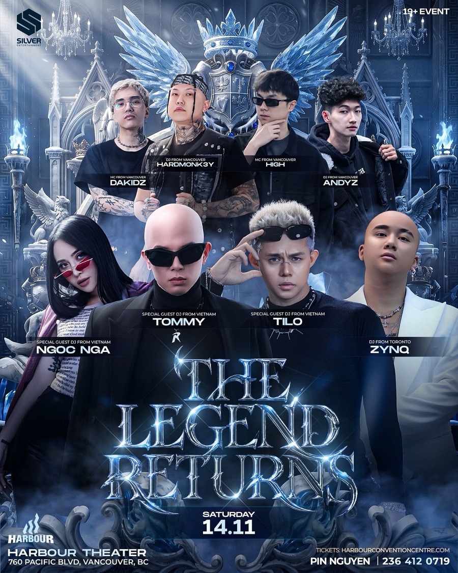 THE LEGEND RETURNS — Harbour Event Centre · Halo, Sat 14 Nov