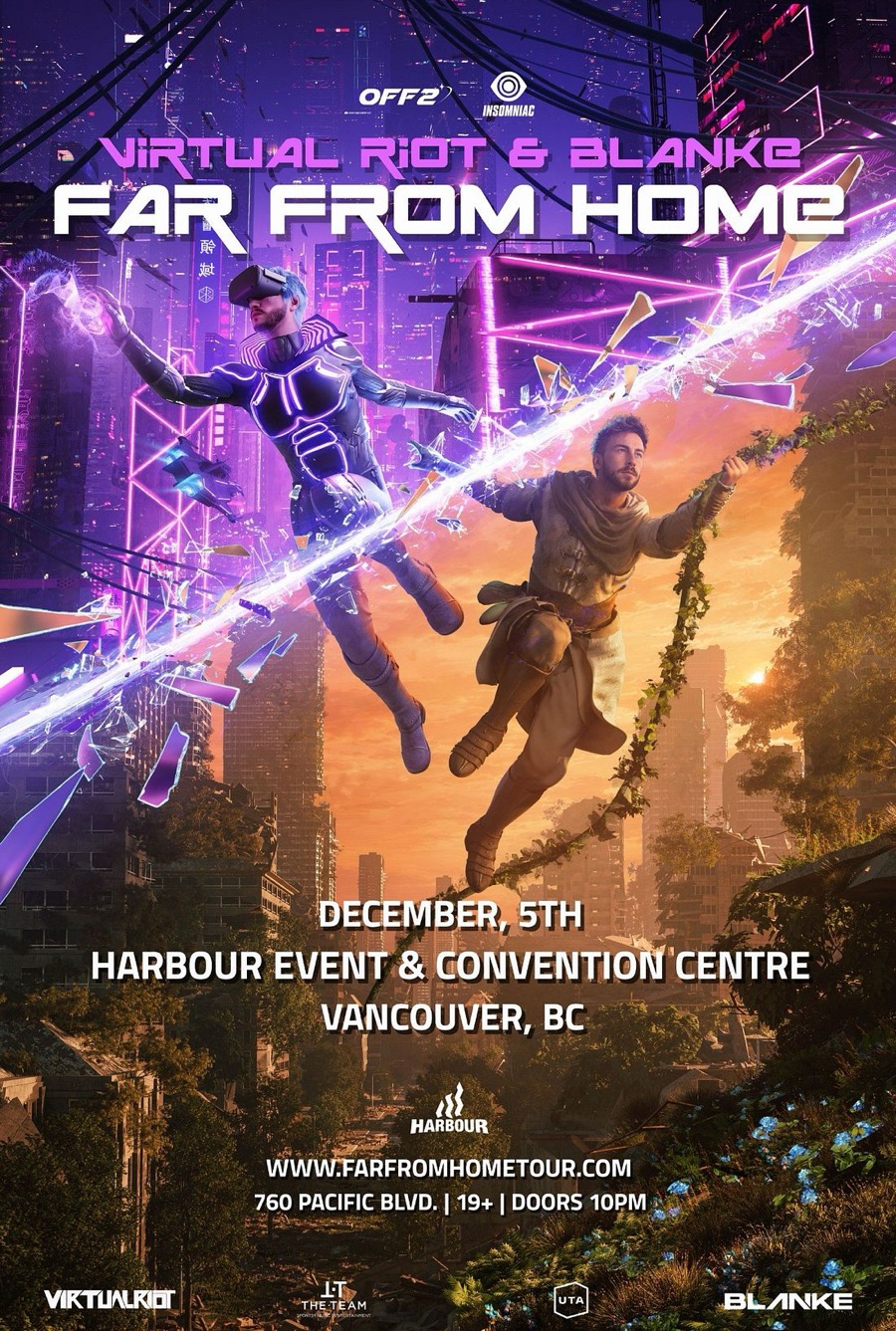 VIRTUAL RIOT & BLANKE: FAR FROM HOME — Harbour Event Centre, Sat 05 Dec