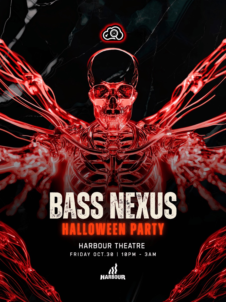 Bass Nexus Halloween Party — Harbour Event Centre · Halo, Fri 30 Oct