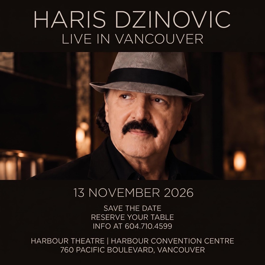 HARIS DZINOVIC - LIVE IN VANCOUVER — Harbour Event Centre · Halo, Fri 13 Nov